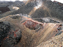 volcano landscape on Isabela